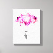 Skydiver Parachute Skydiving Parachuting Art Gift Canvas Afdruk (Voorkant)