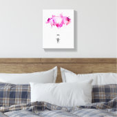 Skydiver Parachute Skydiving Parachuting Art Gift Canvas Afdruk (Insitu (Slaapkamer))