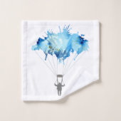 Skydiver, Parachute. Skydiving Sport. Parachuting Bad Handdoek (Wasdoekje)