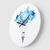 Skydiver, Parachute. Skydiving Sport. Parachuting Grote Klok (Hoek)