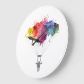 Skydiver, Parachute. Skydiving Sport. Parachuting Grote Klok (Hoek)