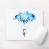 Skydiver, Parachute. Skydiving Sport. Parachuting Muismat (Met muis)