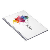 Skydiver, Parachute. Skydiving Sport. Parachuting Notitieboek (Rechterzijde)