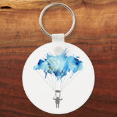 Skydiver, Parachute. Skydiving Sport. Parachuting Sleutelhanger (Voorkant)