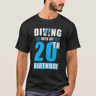 Skydiver Parachutist Birthday - Diving in My 20T T-shirt
