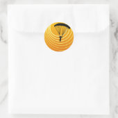 skydiver ronde sticker (Tas)