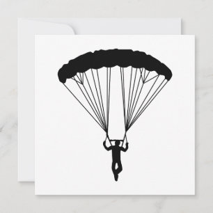 skydiver silhouet
