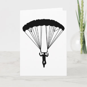 skydiver silhouet kaart