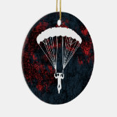 skydiver silhouet keramisch ornament (Rechts)