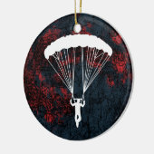 skydiver silhouet keramisch ornament (Links)