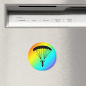 skydiver silhouet magneet (Insitu (Vaatwasser))