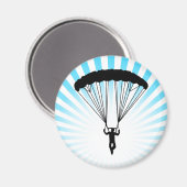 skydiver silhouet magneet (Voorkant / Achterkant)