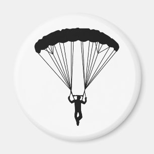 skydiver silhouet magneet