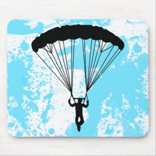 skydiver silhouet muismat
