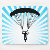 skydiver silhouet muismat (Voorkant)