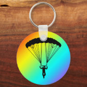 skydiver silhouet sleutelhanger (Voorkant)