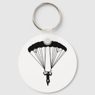 skydiver silhouet sleutelhanger