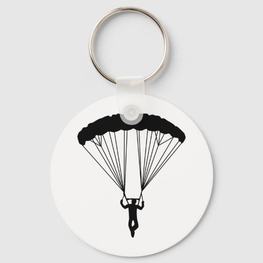 skydiver silhouet sleutelhanger (Voorkant)