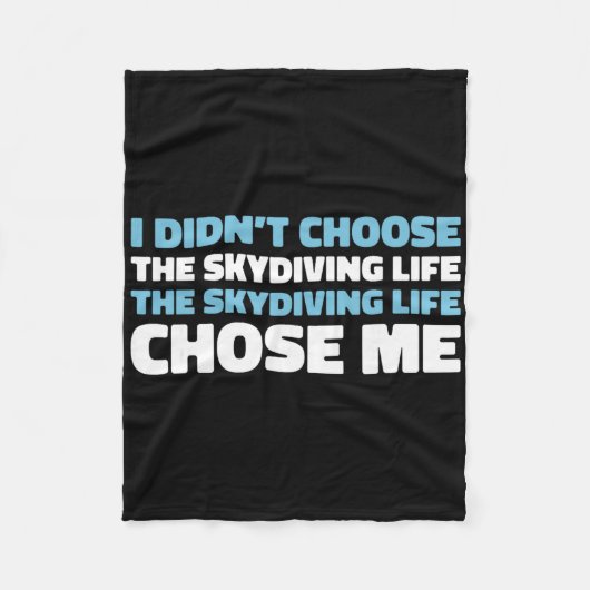 Skydiver Sky - Surfing Parachuting Skydiving Fleece Deken (Voorkant)
