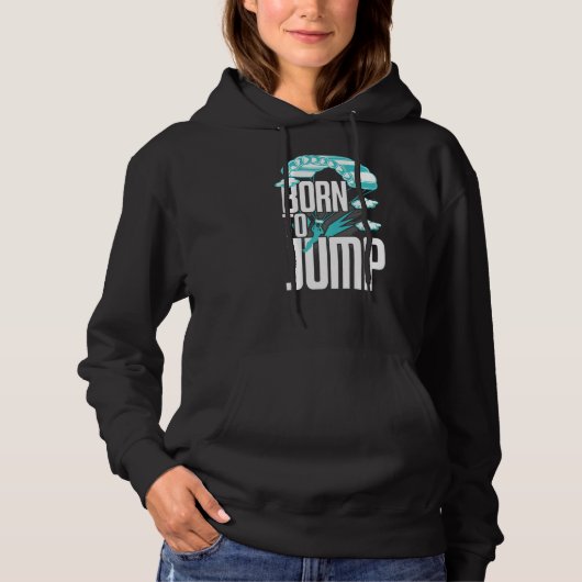 Skydiver Skydive Jumping Parachute Base Jump Skydi Hoodie (Voorkant)