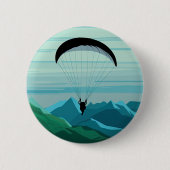 Skydiver Skydiving Parachuting Skydive Gift Ronde Button 5,7 Cm (Voorkant)