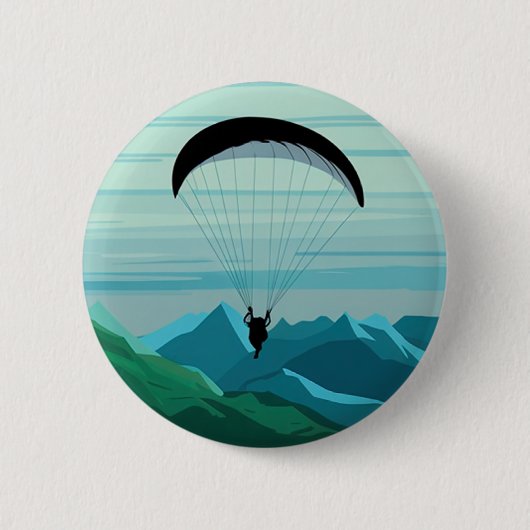 Skydiver Skydiving Parachuting Skydive Gift Ronde Button 5,7 Cm (Voorkant)