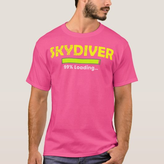 Skydiver Skydiving Parachuting T-shirt (Voorkant)