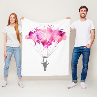 Skydiver, Skydiving Parachutist Blanke Fleece Deken