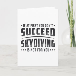 Skydiver Succed Skydiving Skydive Parachute Cool Kaart