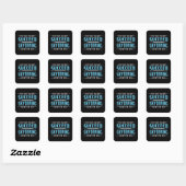 Skydiver Succed Skydiving Skydive Parachute Funny Vierkante Sticker (Vel)