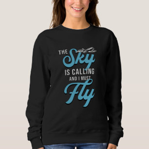 Skydiver The Sky Is Calling And I Must Fly Vintage Trui
