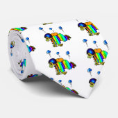 Skydiver valt met gesloten parachute - oh stropdas (Opgerold)