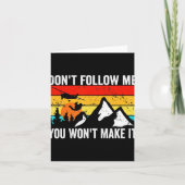 Skydiver Volg Me Niet Ik Doe Stud Dingen Skydivi  Kaart (Voorkant)