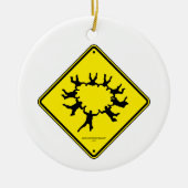 Skydivers CauSign Keramisch Ornament (Voorkant)