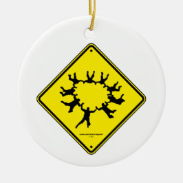 Skydivers CauSign Keramisch Ornament