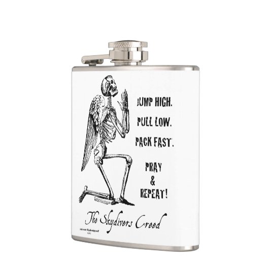 Skydivers Creed Heupfles (Links)