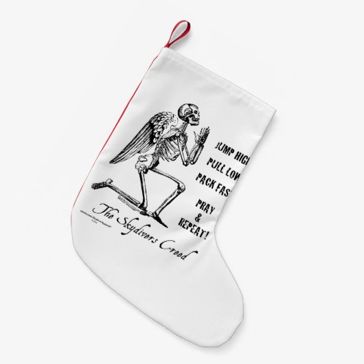 Skydivers Creed Kleine Kerstsok (Voorkant (Hangend))