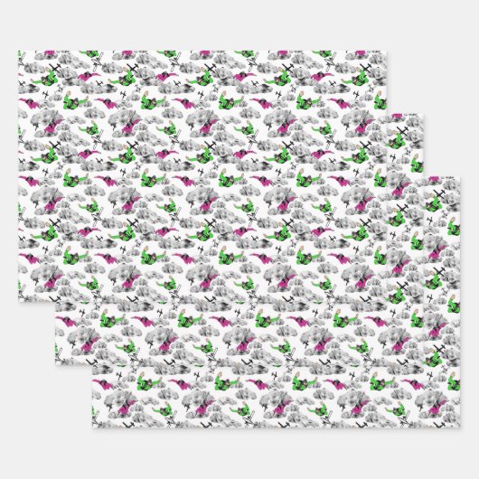 Skydivers Inpakpapier Vel (Set)