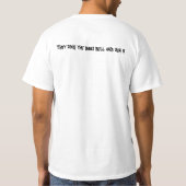 Skydivers, klop niet op de deur!! t-shirt (Achterkant)