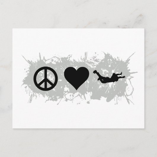 Skydiving 1 briefkaart (Voorkant)