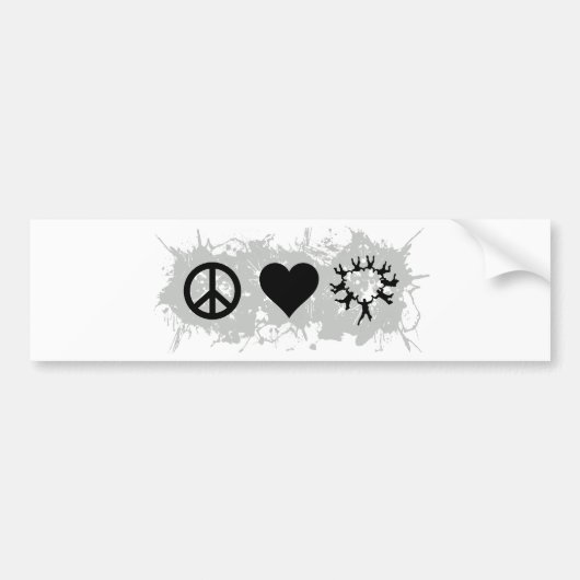 Skydiving 2 bumpersticker (Voorkant)