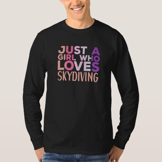 Skydiving Apparel Parachute Skydiver for Women   T-shirt (Voorkant)