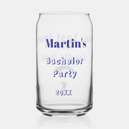 Skydiving Bachelor Party Grappig Avontuur Thema Blikvorm Glas