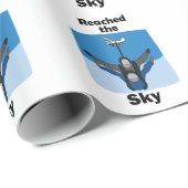 Skydiving Bereikte De Hemel Skydiver Cadeaupapier (Rol Hoek)