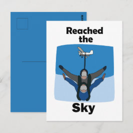 Skydiving Bereikte De Hemel Skydiver Verjaardag Briefkaart