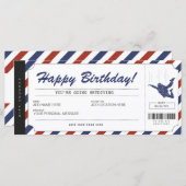 Skydiving Birthday Gift Ticket Voucher Certificate (Voorkant / Achterkant)