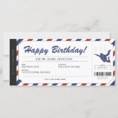 Skydiving Birthday Gift Ticket Voucher Certificate (Voorkant)