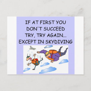 SKYDIVING BRIEFKAART