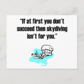 Skydiving Briefkaart (Voorkant)