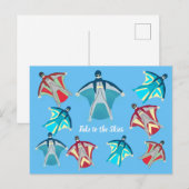 Skydiving Briefkaart (Voorkant / Achterkant)